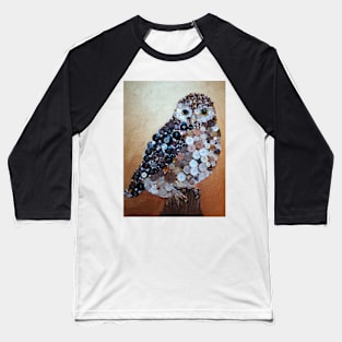 Little Owl Collage Baseball T-Shirt